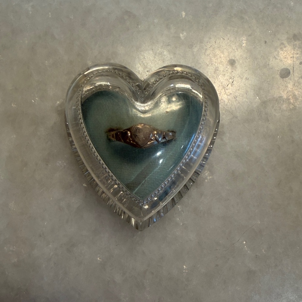 Circa 40’s Kiddiegem sterling  child’s ring and box